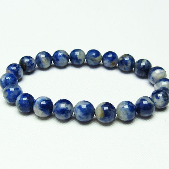 デュモルチェライトインクォーツ ブレスレット 9mm [T286-3206]