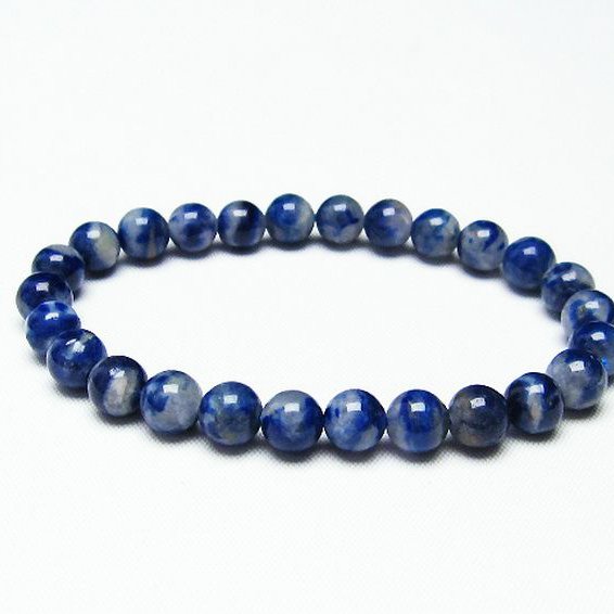 デュモルチェライトインクォーツ ブレスレット 7mm [T286-3215]