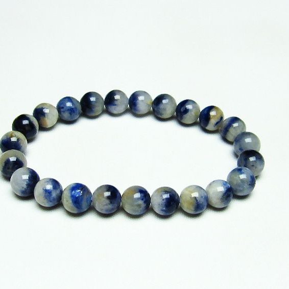 デュモルチェライトインクォーツ ブレスレット 9mm [T286-3242]