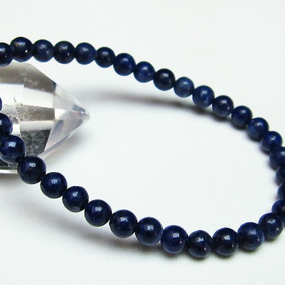 デュモルチェライトインクォーツ ブレスレット 5mm [T286-3351]