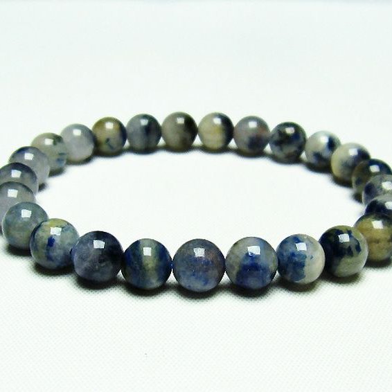 デュモルチェライトインクォーツ ブレスレット 8mm [T286-3665]