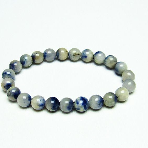 デュモルチェライトインクォーツ  ブレスレット 8mm [T286-3888]