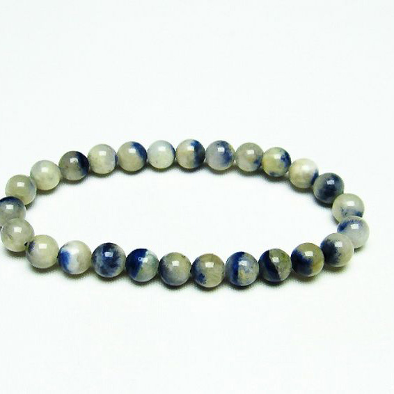 デュモルチェライトインクォーツ  ブレスレット 7mm [T286-3899]