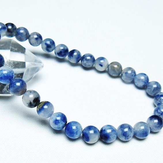 デュモルチェライトインクォーツ ブレスレット 7mm [T286-4232]