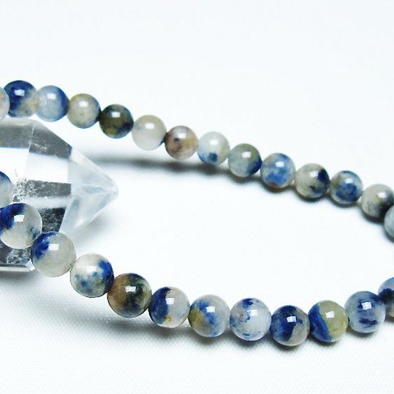 デュモルチェライトインクォーツ ブレスレット 6mm [T286-4287]