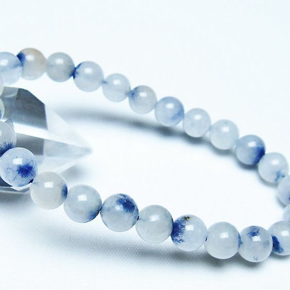 デュモルチェライトインクォーツ ブレスレット 7mm [T286-4396]