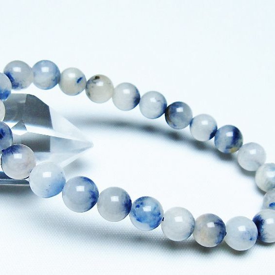 デュモルチェライトインクォーツ ブレスレット 8mm [t286-4412]