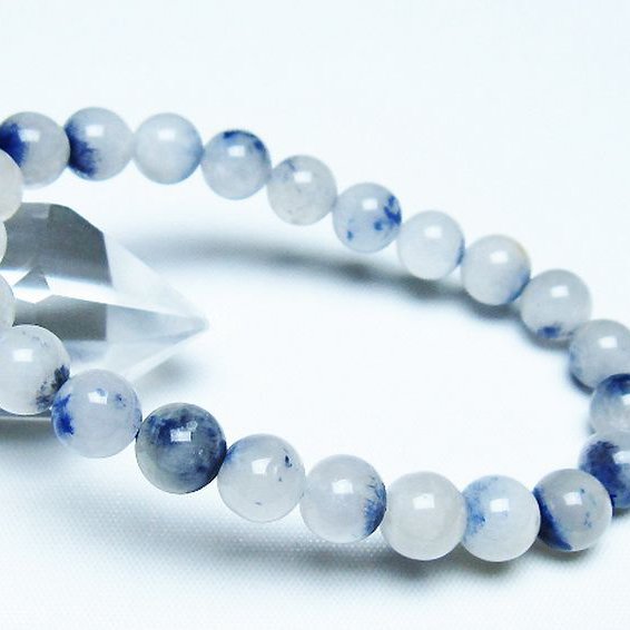 デュモルチェライトインクォーツ ブレスレット 8mm [T286-4417]