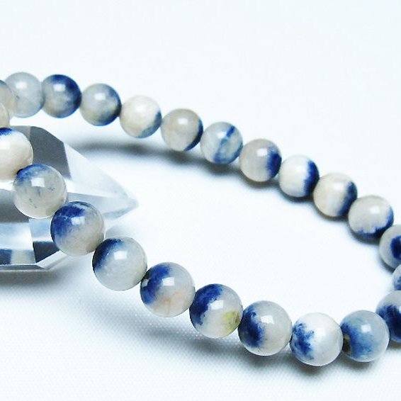 デュモルチェライトインクォーツ ブレスレット 8mm [T286-4446]