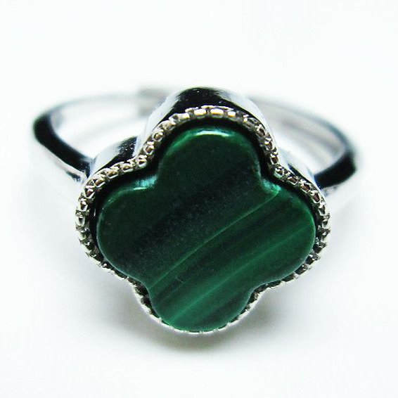 マラカイト 指輪 (15号) [t290-1508]