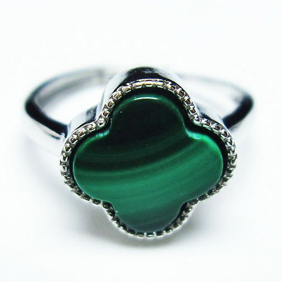 マラカイト 指輪 (16号) [t290-1527]