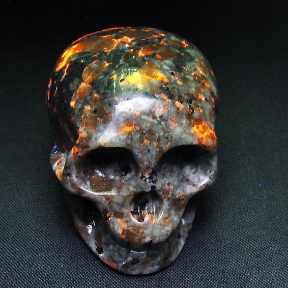 ユーパーライト ドクロ 置物[T292-3287]