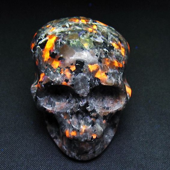 ユーパーライト ドクロ 置物[T292-3307]