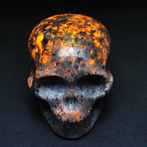 ユーパーライト ドクロ 置物[T292-3360]