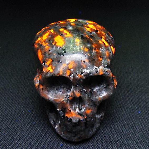 ユーパーライト ドクロ 置物[T292-3378]