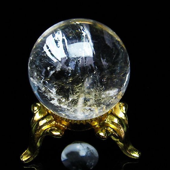 虹入り ヒマラヤ水晶 丸玉 23mm [T294-4355]