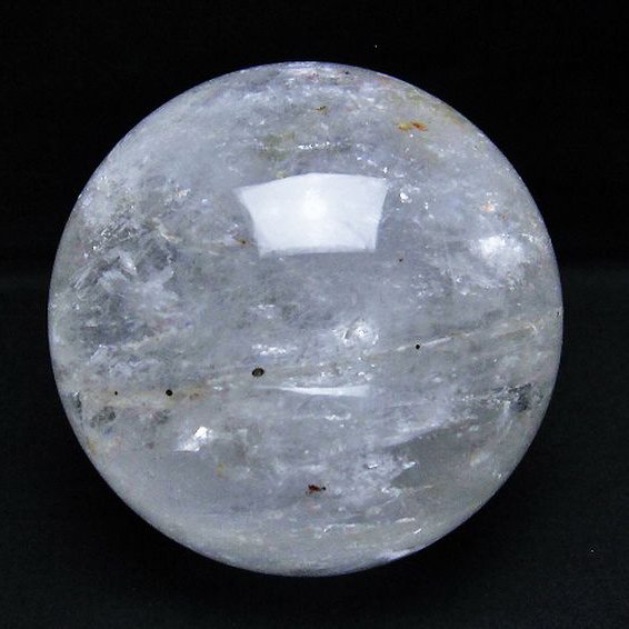 1.9Kg 虹入り ヒマラヤ水晶 丸玉 112mm [T296-1977]