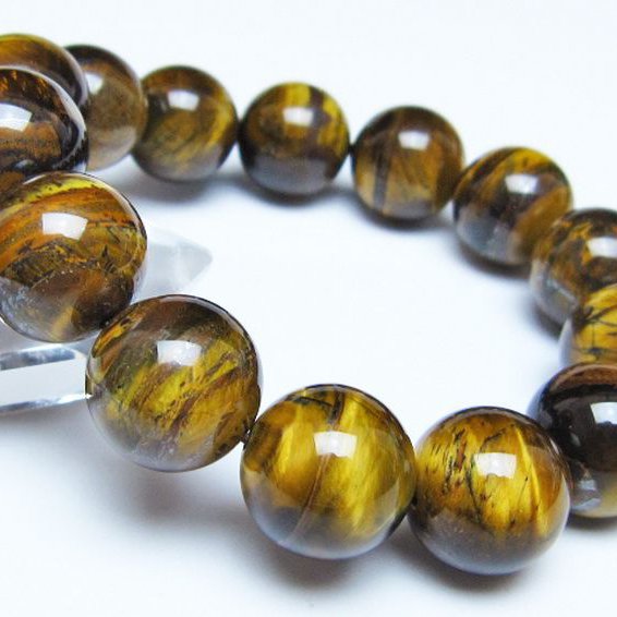 タイガーアイ※黄虎目石 ブレスレット 16mm [t30-14316]