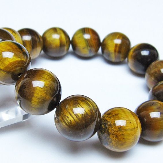 タイガーアイ※黄虎目石 ブレスレット 17mm [t30-14317]