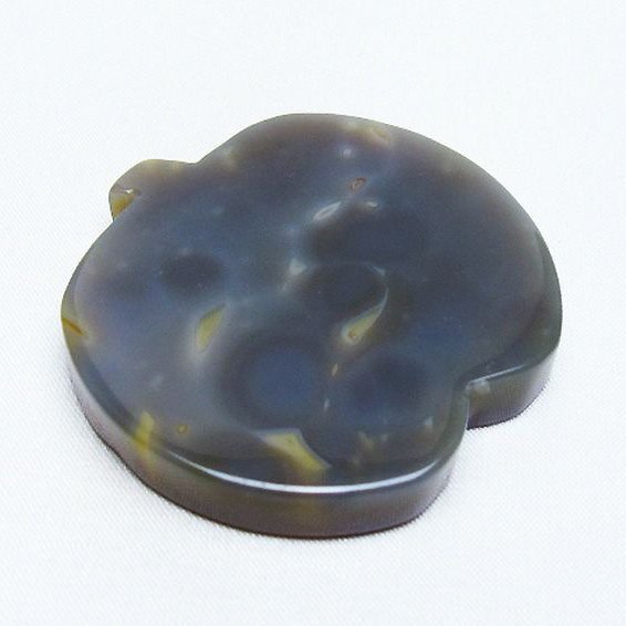 アゲート リンゴ 置物[T300-3653]