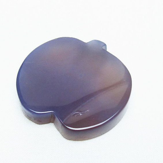 アゲート リンゴ 置物[T300-3748]