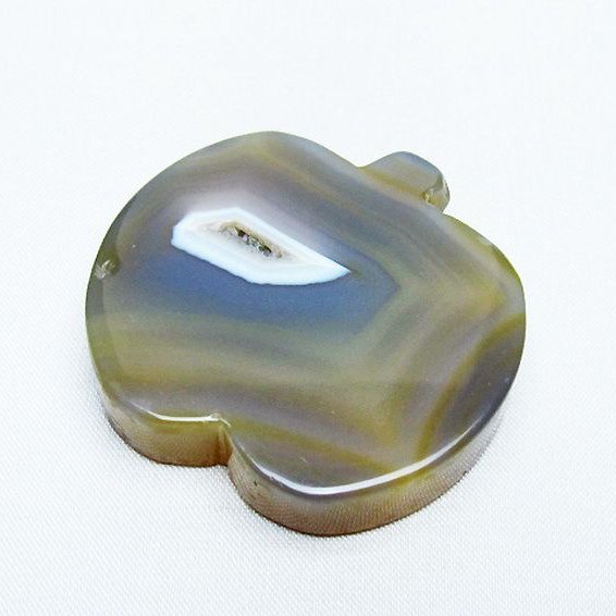 アゲート リンゴ 置物[T300-3774]