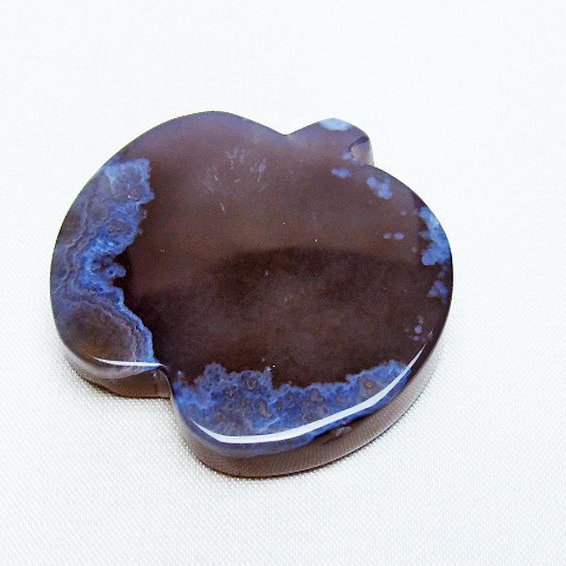 アゲート リンゴ 置物[T300-3775]