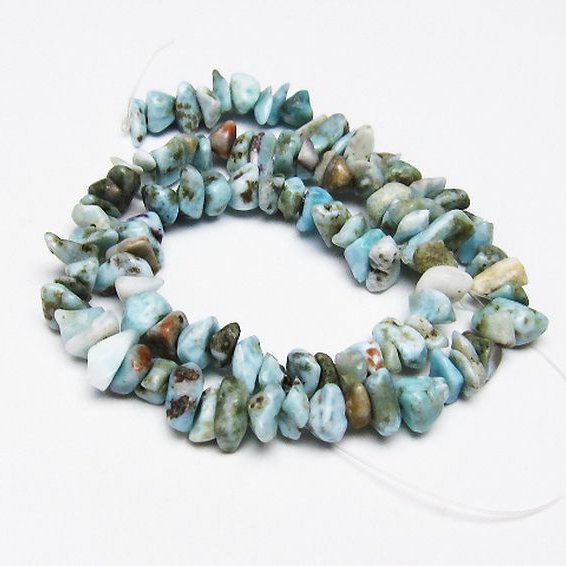 ラリマー 一連 ビーズ 0mm [t301-746]