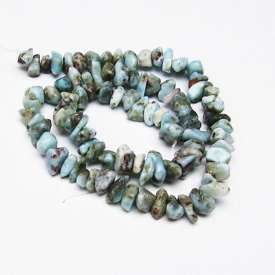 ラリマー 一連 ビーズ 0mm [t301-799]