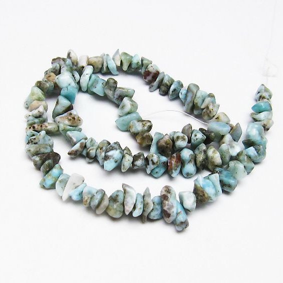 ラリマー 一連 ビーズ 0mm [t301-824]