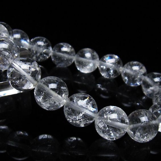 アイリスクォーツ 虹入り レインボー水晶 ブレスレット 12mm [T303-1368]