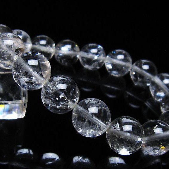 アイリスクォーツ 虹入り レインボー水晶 ブレスレット 12mm [T303-1430]