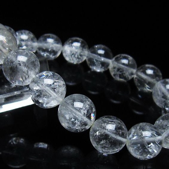アイリスクォーツ 虹入り レインボー水晶 ブレスレット 13mm [t303-1498]
