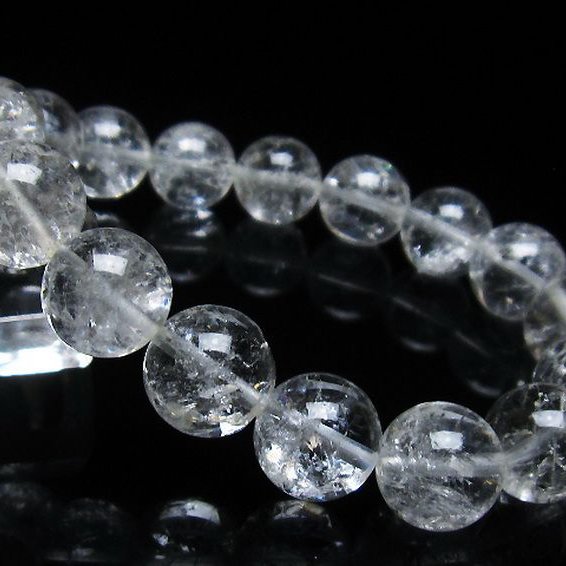 アイリスクォーツ 虹入り レインボー水晶 ブレスレット 12mm [T303-1542]