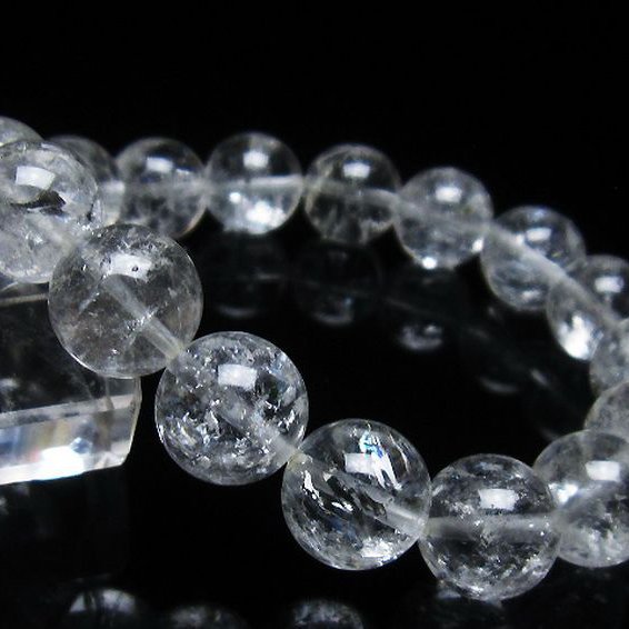 アイリスクォーツ 虹入り レインボー水晶 ブレスレット 12mm [T303-1557]