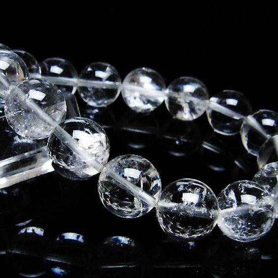 アイリスクォーツ 虹入り レインボー水晶 ブレスレット 13mm [T303-1735]