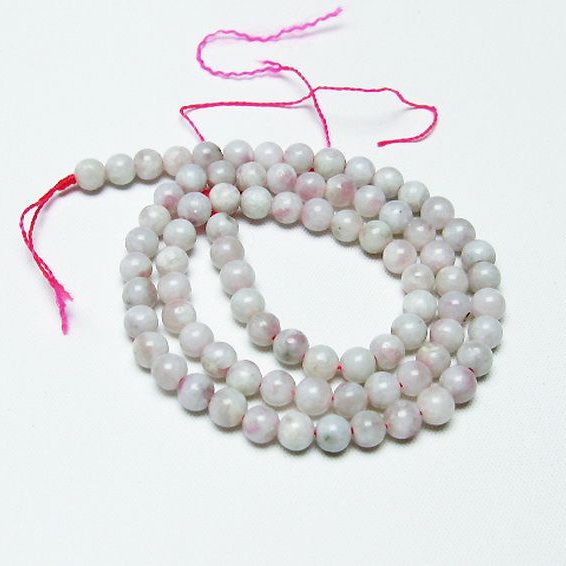 ピンク トルマリン ビーズ 一連 5mm [T304-3139]