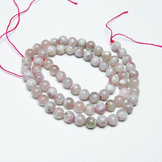 ピンク トルマリン ビーズ 一連 6mm [T304-3252]