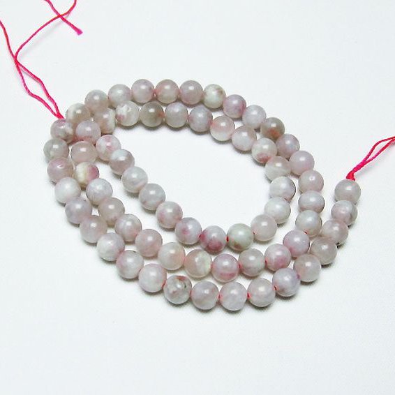 ピンク トルマリン ビーズ 一連 6mm [T304-3253]