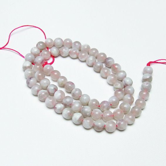 ピンク トルマリン ビーズ 一連 6mm [T304-3260]