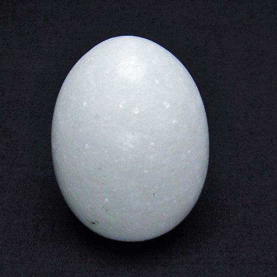 漢白玉たまご 置物[T306-2540]