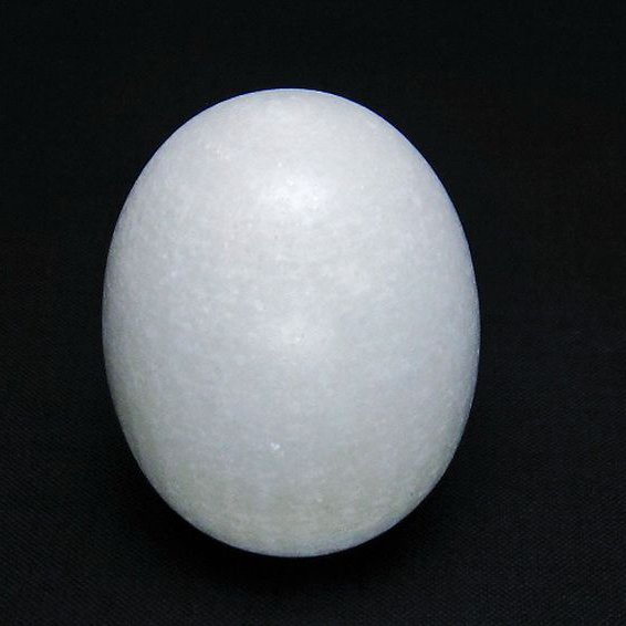 漢白玉たまご 置物 [t306-2769]