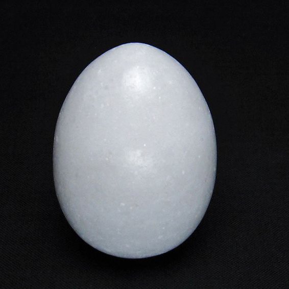 漢白玉たまご 置物 [t306-2770]