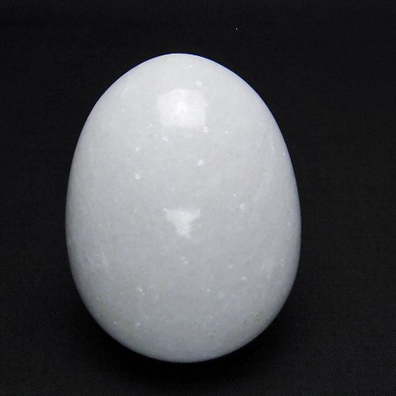 漢白玉たまご 置物 [t306-2814]