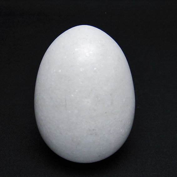 漢白玉たまご 置物 [t306-2831]