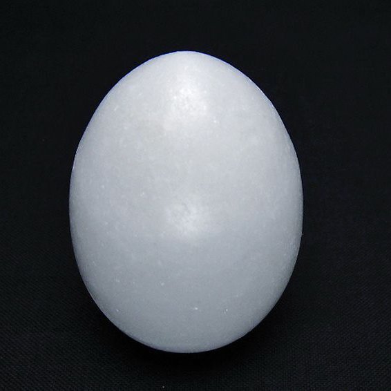 漢白玉たまご 置物 [t306-2949]