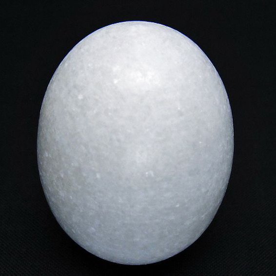 漢白玉たまご 置物 [t306-2950]