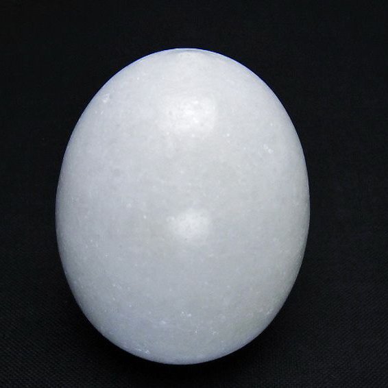 漢白玉たまご 置物 [t306-2959]