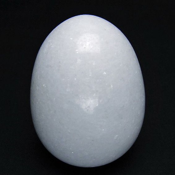 漢白玉たまご 置物 [t306-2968]