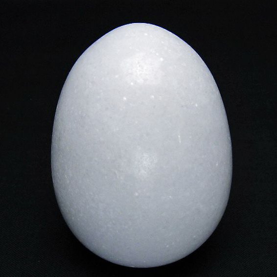 漢白玉たまご 置物 [t306-2977]
